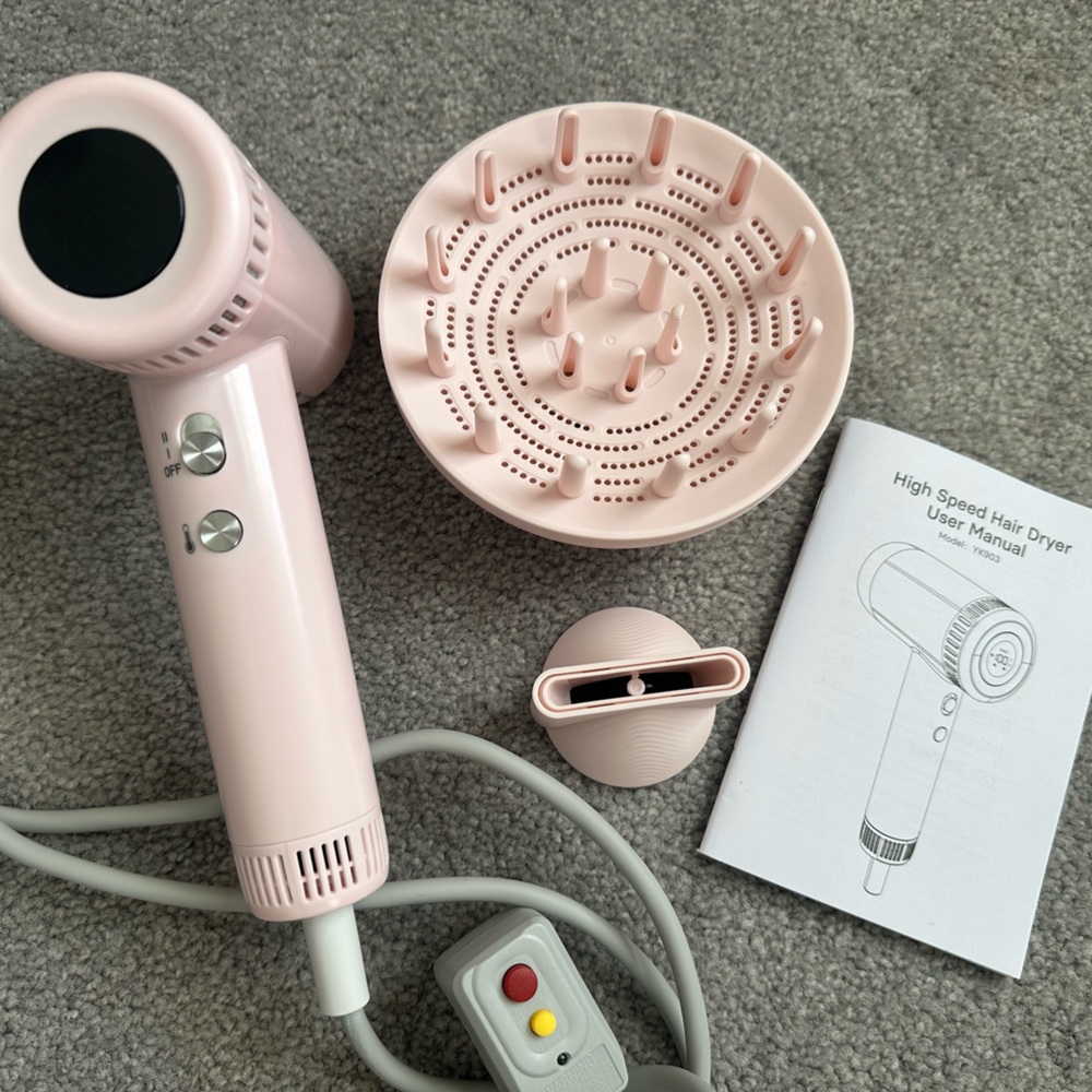 Vionic Pink Hair Dryer with Digital Display